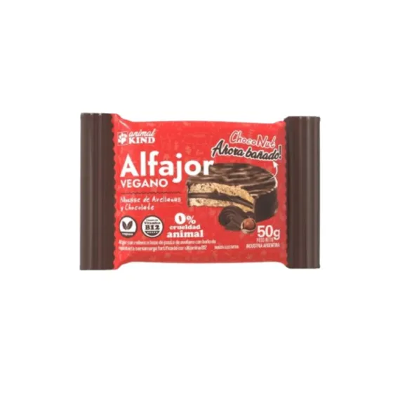 ANIMAL KIND - Alfajor de Avellanas VEGANO x 18 unids.