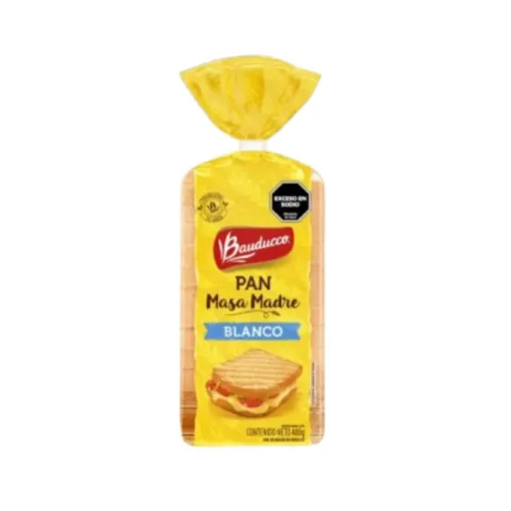 BAUDUCCO - Pan Blanco Masa Madre x 390Grs.