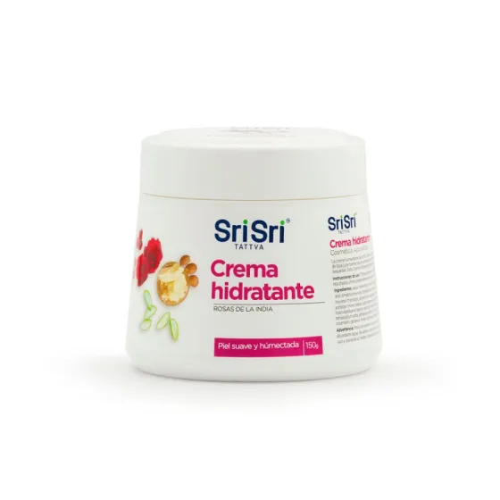 SRI SRI - Crema Hidratante con Rosas y Aloe Vera 150g