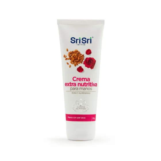 SRI SRI - Crema Extra Nutritiva con Rosas y Almendras 100g