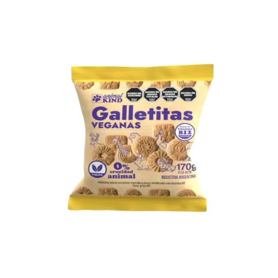 ANIMAL KIND - Galletitas de Vainilla VEGANAS x 170Gr.