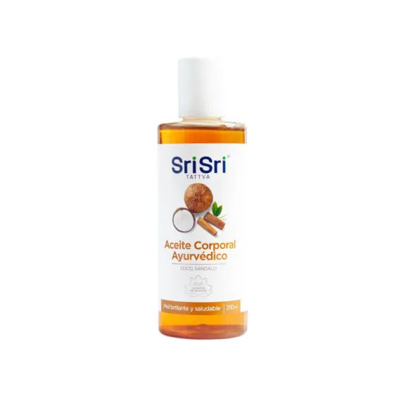 SRI SRI - Aceite Corporal Ayurvedico con Coco y S&aacute;ndalo 200ml
