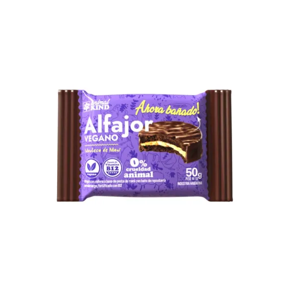 ANIMAL KIND - Alfajor de Mani Bañado VEGANO x 18unids.